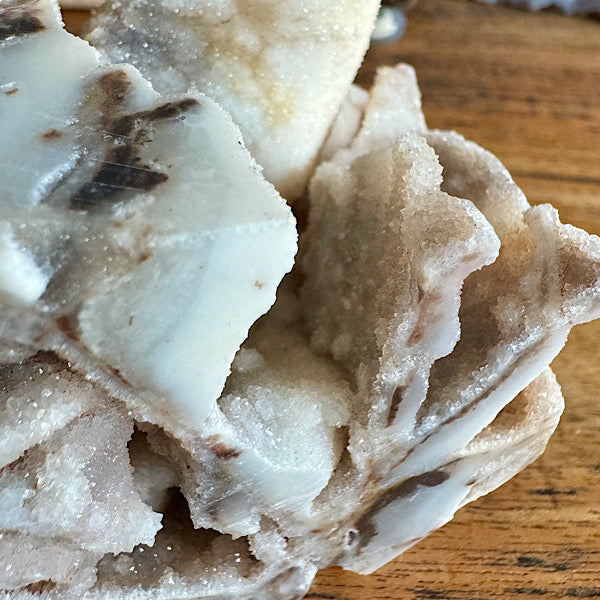 Gekristalliseerd Chalcedoon met Kwarts Kubus edelstenen mineralen winkel