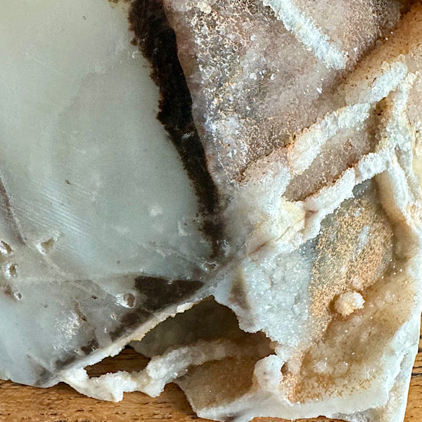 Gekristalliseerd Chalcedoon met Kwarts Kubus edelstenen mineralen winkel