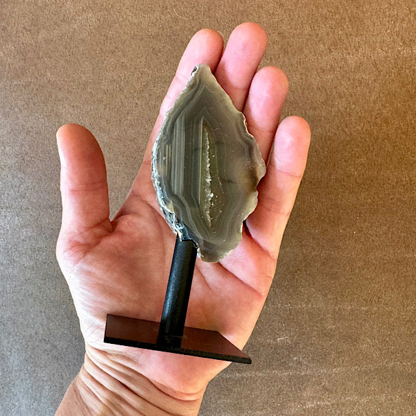 Geode Agaat Klein op Standaard