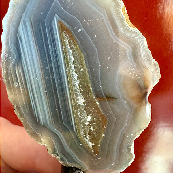 Geode Agaat Klein op Standaard