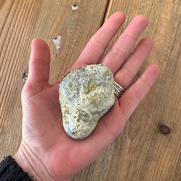 Geode Dugway Agaat Thunder Egg 2 Utah USA blauw grijs kristallen