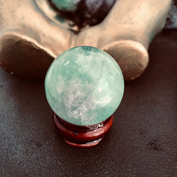 Groen Fluoriet Kleine Bol, ethisch geproduceerd mineralen kristallen