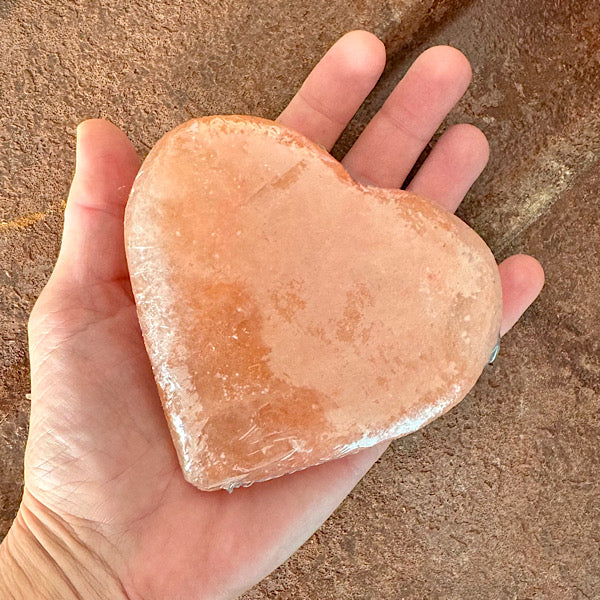 Hart Zoutsteen Scrub Oranje Himalaya zout