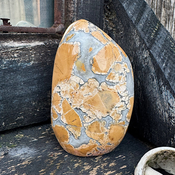 Jaspis Maligano gepolijst sculptuur vorm A