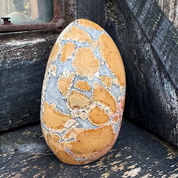 Jaspis Maligano gepolijst sculptuur vorm A