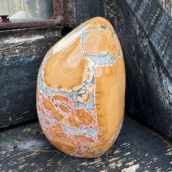 Jaspis Maligano gepolijst sculptuur vorm A