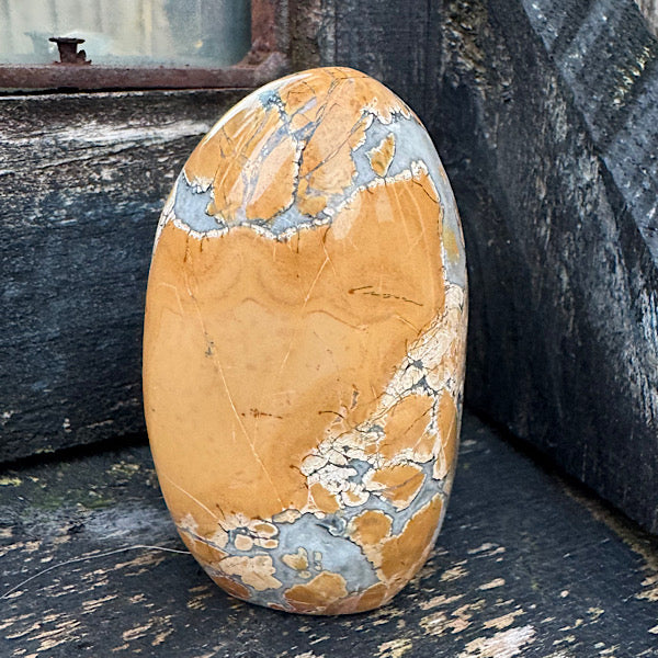 Jaspis Maligano gepolijst sculptuur vorm A