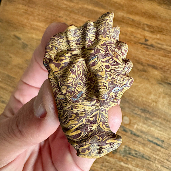 Jaspis Slangen draken schedel dragon skull Klein