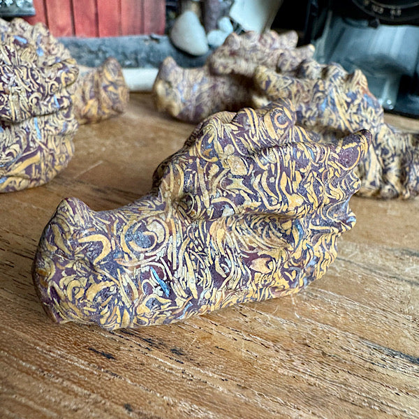 Jaspis Slangen draken schedel dragon skull Klein