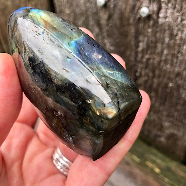 Labradoriet Mini Sculptuur Gepolijst nr1 mineralen kristallen bescherming