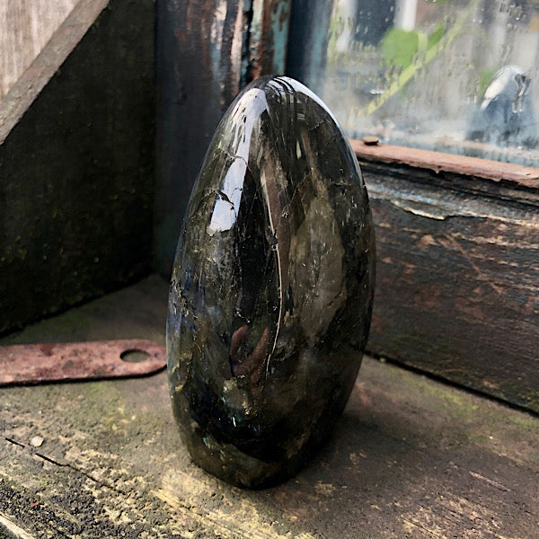 Labradoriet Mini Sculptuur Gepolijst nr1 mineralen kristallen bescherming