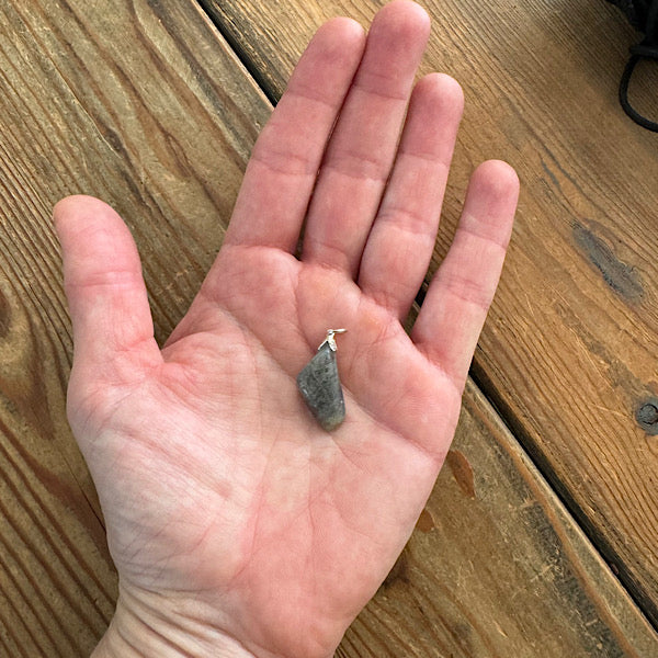 Labradoriet nr2 Hangertje sieraad hanger ketting