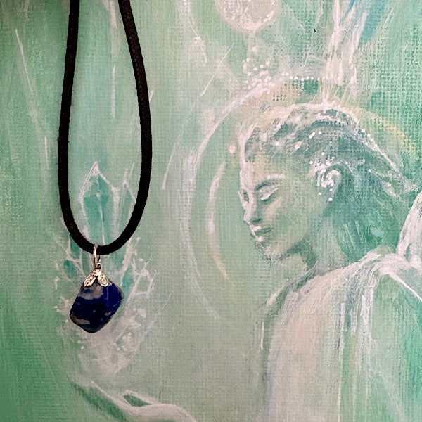 Lapis Lazuli Hangertje Edelsteen sieraad ketting hanger nr1
