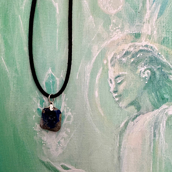 Lapis lazuli nr2 Hangertje sieraad hanger ketting