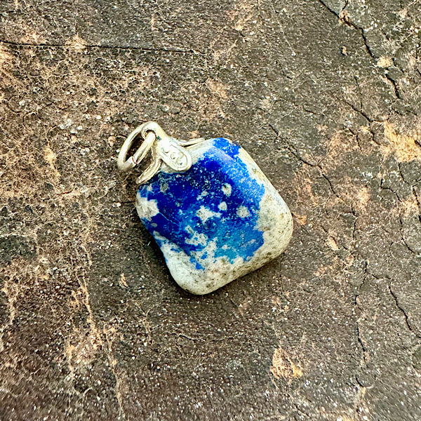 Lapis lazuli nr2 Hangertje sieraad hanger ketting