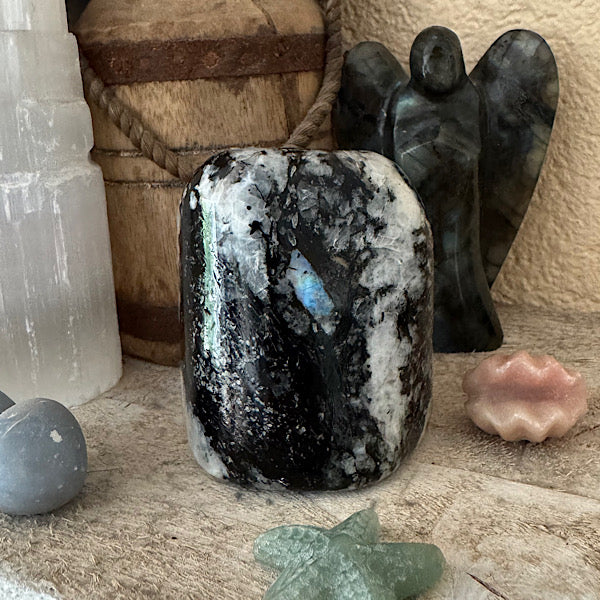 Maansteen RegenBoog Sculptuur gepolijst A