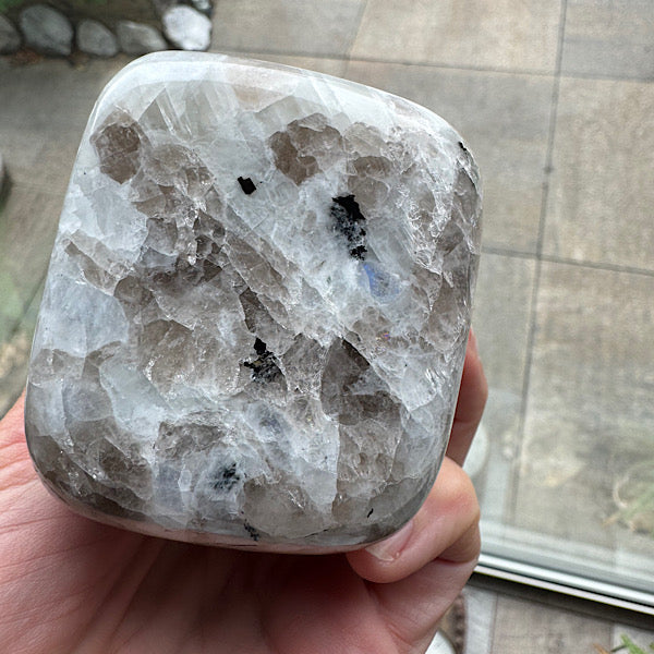 Maansteen RegenBoog Sculptuur gepolijst B