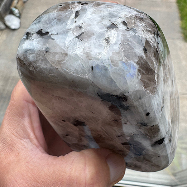 Maansteen RegenBoog Sculptuur gepolijst B