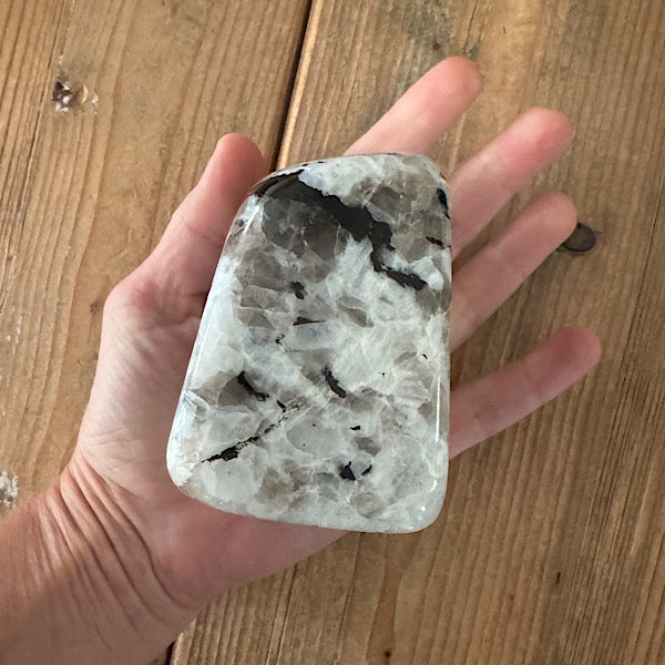 Maansteen RegenBoog Sculptuur gepolijst B