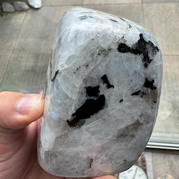 Maansteen RegenBoog Sculptuur gepolijst C