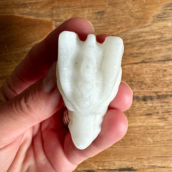 Marmer Wit Klein draken schedel dragon skull