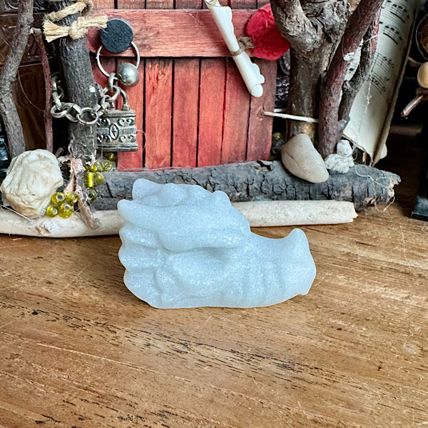 Marmer Wit Klein draken schedel dragon skull