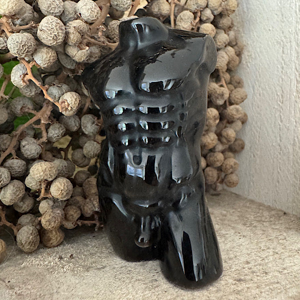 Obsidiaan Zilver Heren Torso edelstenenmineralenwinkel.nl