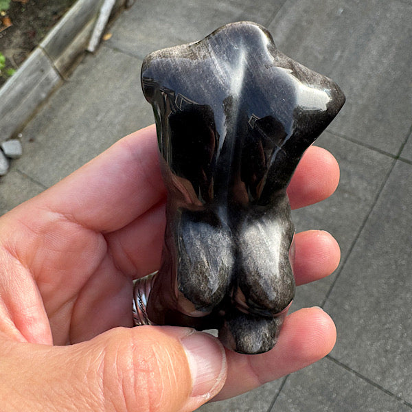 Obsidiaan Zilver Heren Torso