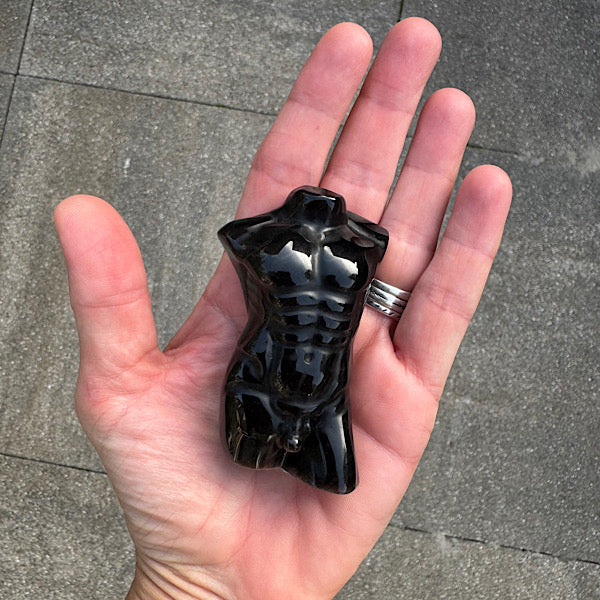 Obsidiaan Zilver Heren Torso