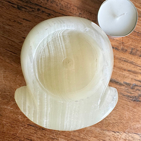 Onyx Aragoniet Olifant Theelichtje Marmer Calciet EdelstenenMineralenWinkel Nieuwegein