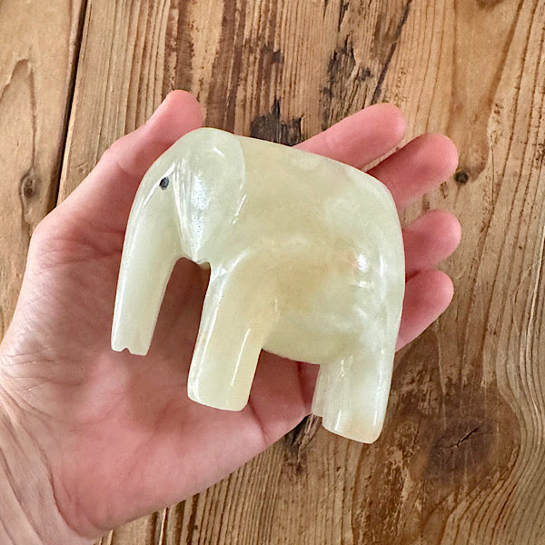 Onyx Aragoniet Olifant Theelichtje Marmer Calciet EdelstenenMineralenWinkel Nieuwegein
