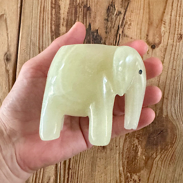 Onyx Aragoniet Olifant Theelichtje Marmer Calciet EdelstenenMineralenWinkel Nieuwegein