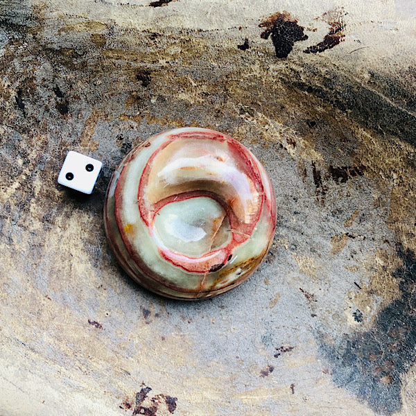 Bol voetje Onyx Marmer of Aragoniet Calciet