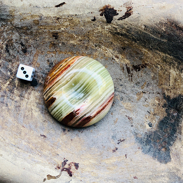 Bol voetje Onyx Marmer of Aragoniet Calciet