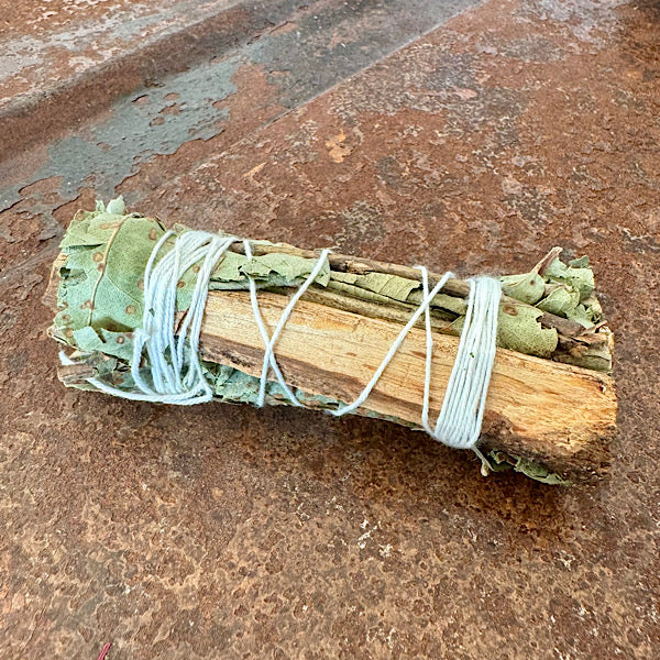 Palo Santo met Eucalyptus Smudge sage edelstenen mineralen win kel