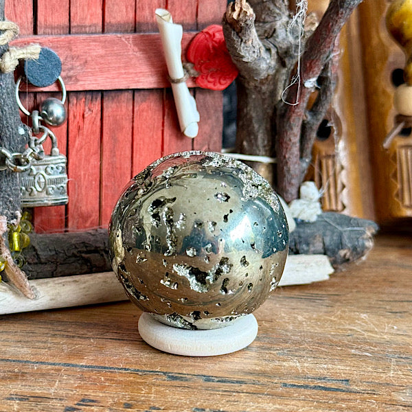 Pyriet ruw bol peru edelstenenmineralenwinekel