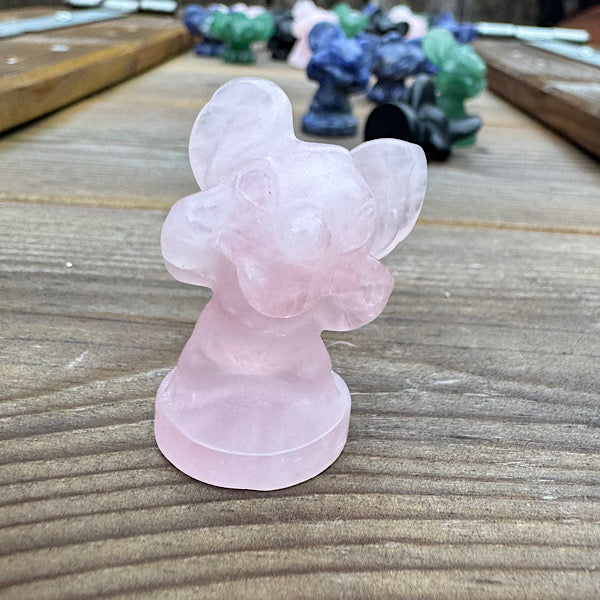 Rozekwarts rozenkwarts Stitch figuur edelstenen ondeugend