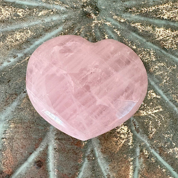 RozenKwarts of RozeKwarts Hart gebold Gepolijst edelstenen mineralen winkel
