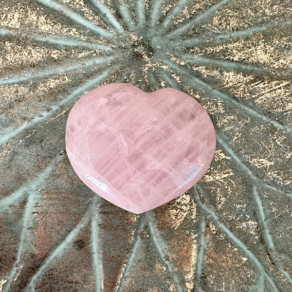 RozenKwarts of RozeKwarts Hart gebold Gepolijst edelstenen mineralen winkel