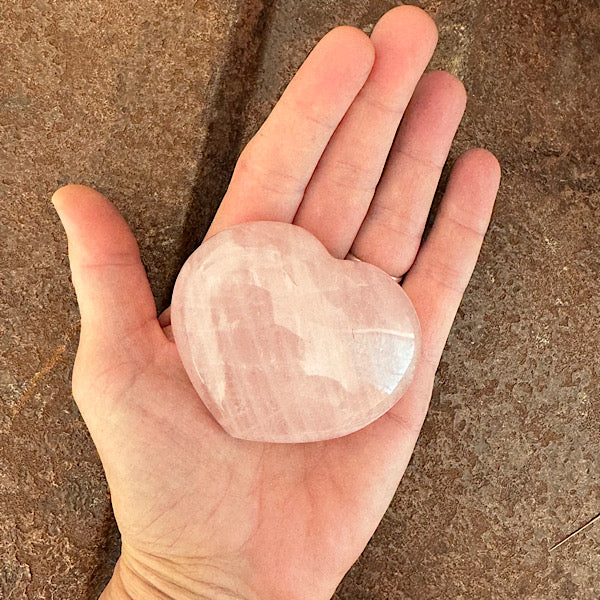 RozenKwarts of RozeKwarts Hart gebold Gepolijst edelstenen mineralen winkel