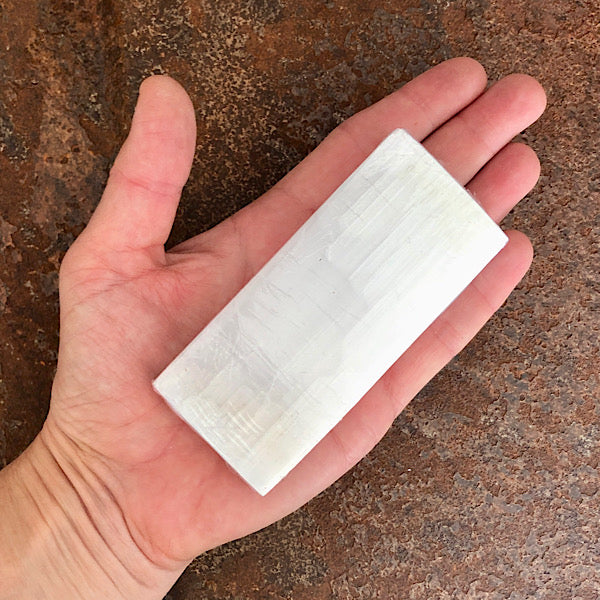 Seleniet Satijnspaat oplaad rechthoek engelen mineralen