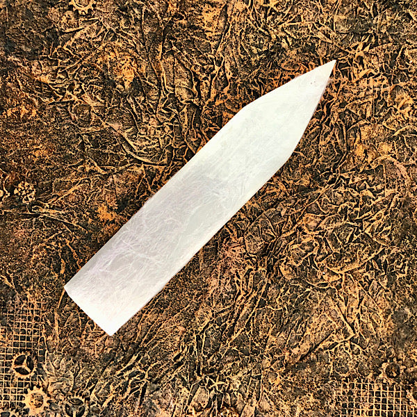 Seleniet Satijnspaat oplaatPunt nr2 engel mineralen