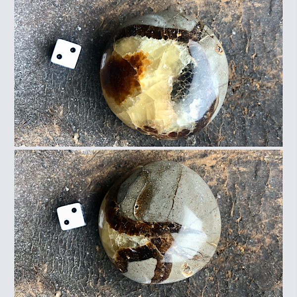 Septarie of Septaria HandSteen Gepolijst nr2 draken steen