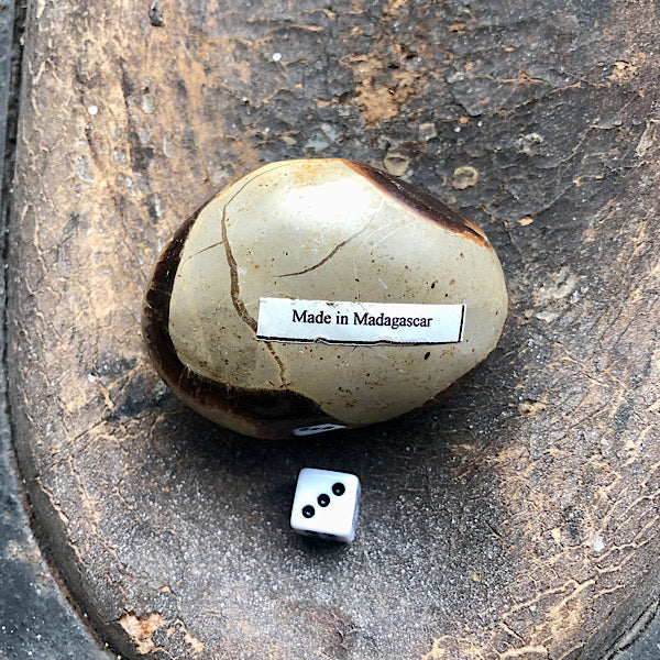 Septarie of Septaria HandSteen Gepolijst nr3 draken steen