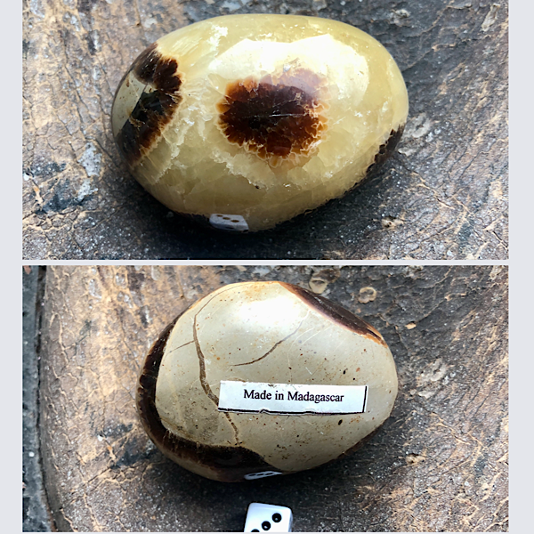 Septarie of Septaria HandSteen Gepolijst nr3 draken steen