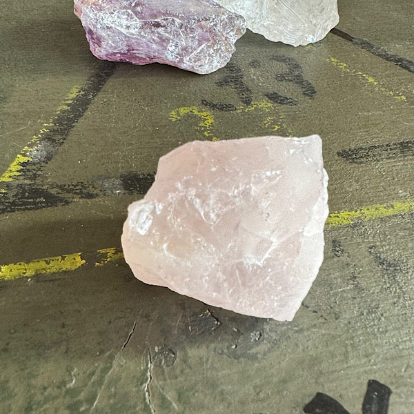 Setje Amethist BergKristal RozeKwarts Ruwe Brokjes Nr2 kristallen edelstenen mineralen winkel