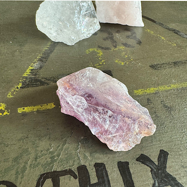 Setje Amethist BergKristal RozeKwarts Ruwe Brokjes Nr2 kristallen edelstenen mineralen winkel