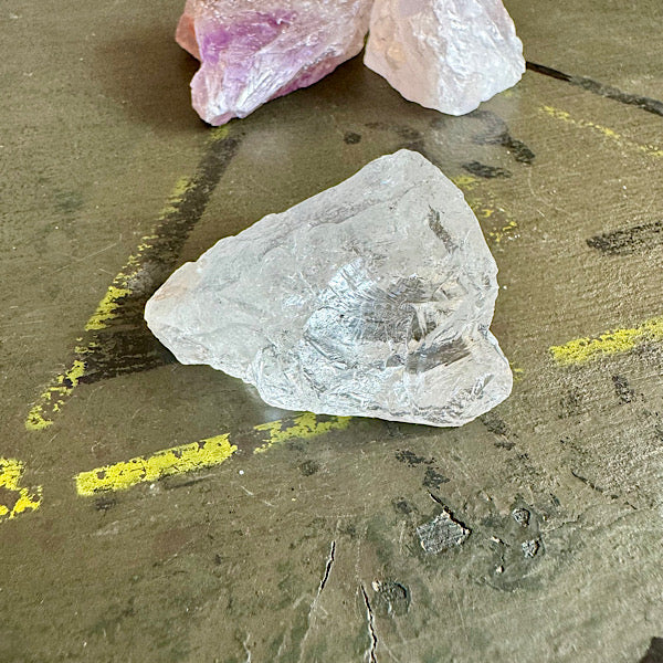 Setje Amethist BergKristal RozeKwarts Ruwe Brokjes Nr3 kristallen edelstenen mineralen winkel