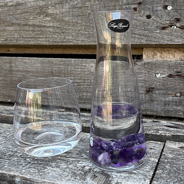 Setje EdelsteenWater Amethist Trommelstenen