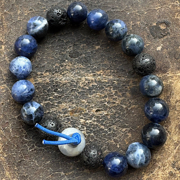 Sodaliet armband man edelstenen sieraad kralen edelstenenmineralenwinkel.nl